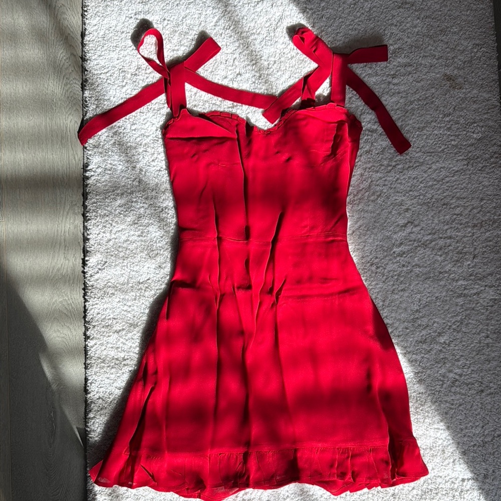 Reformation Red Mini Dress